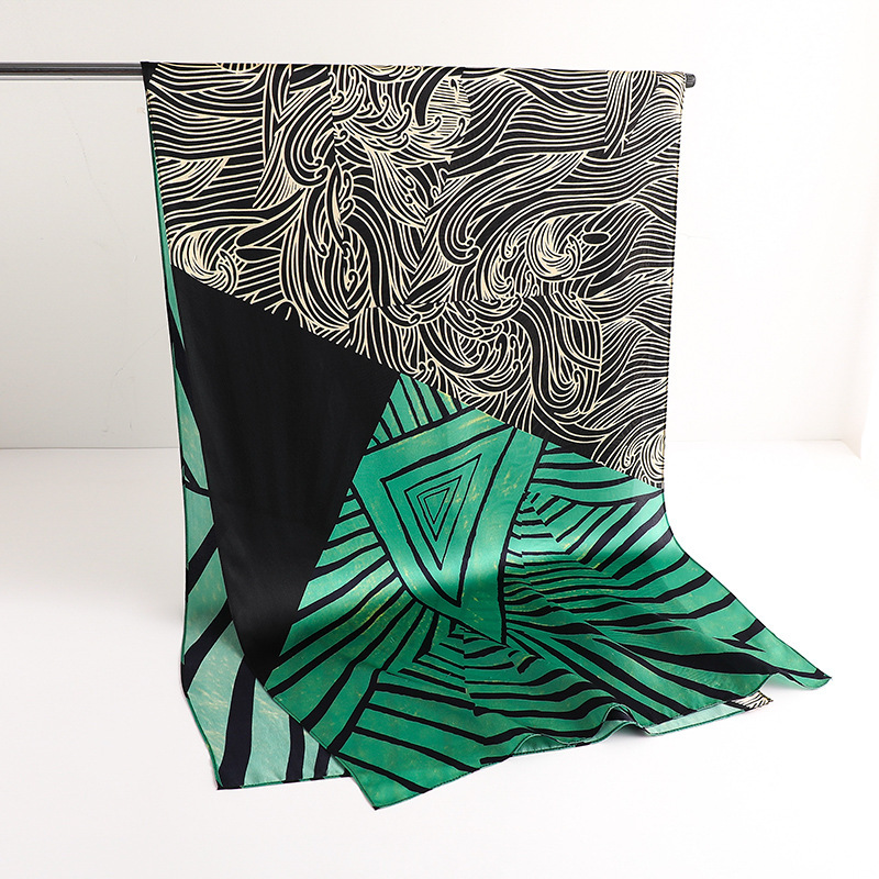 Shawl Wrap Winter - Lenço de Seda 100% Genuína de