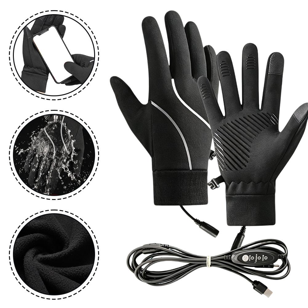 Touch Screen Gloves - Luvas aquecidas recarregáveis, com forro de