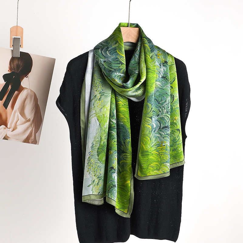 Lenço de Seda 100% Genuína de  - Shawl Wrap Winter avaliação e preço