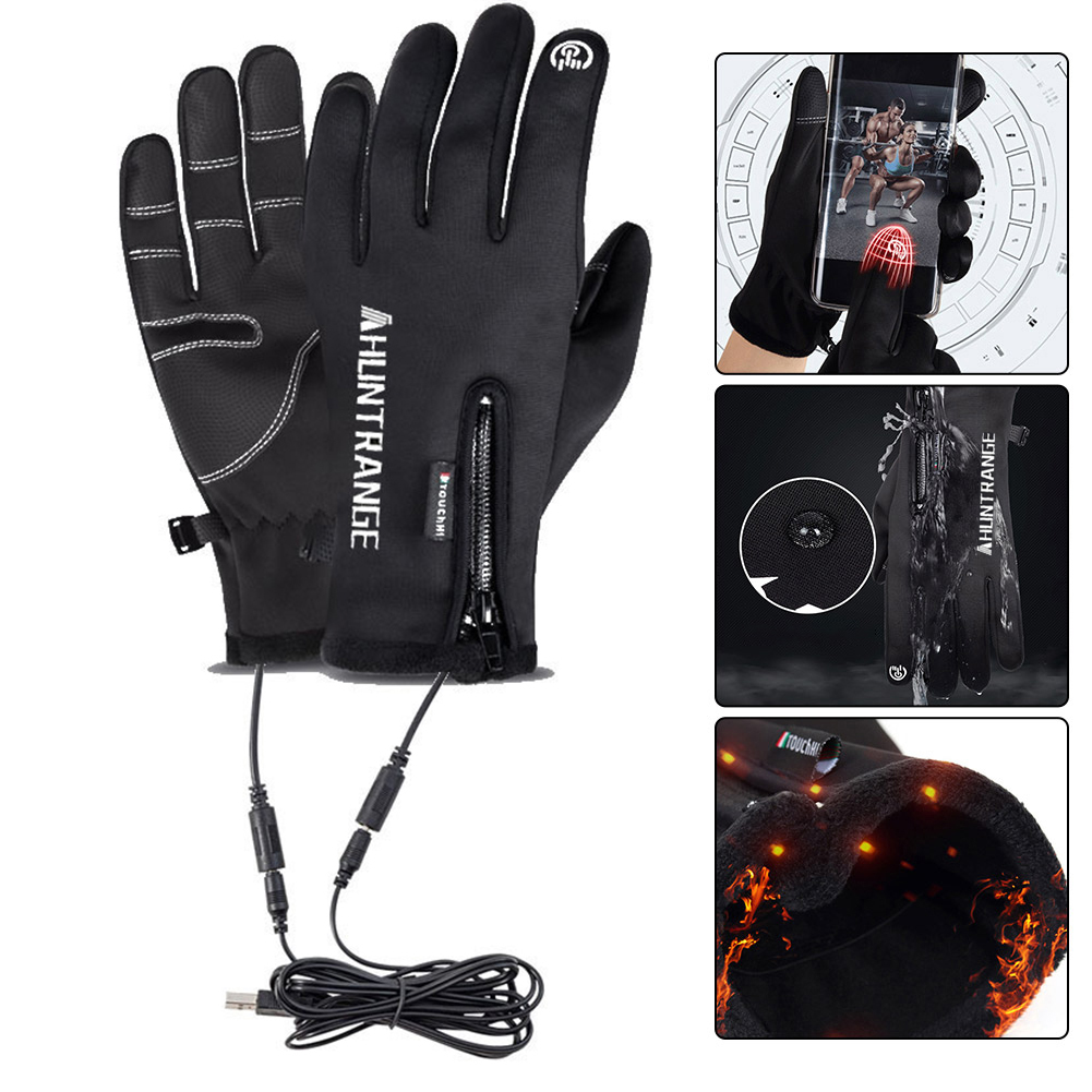 Inverno luvas aquecidas elétri - Touch Screen Gloves avaliação e preço