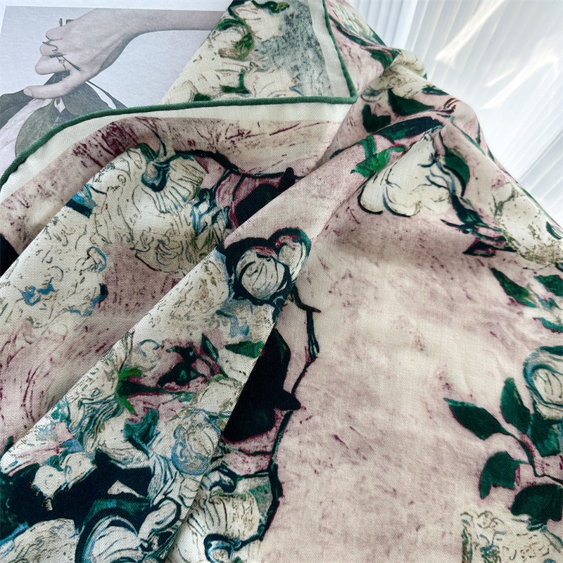 Lenço de Luxo 135x135cm em Sed - Shawl Wrap Winter avaliação e preço