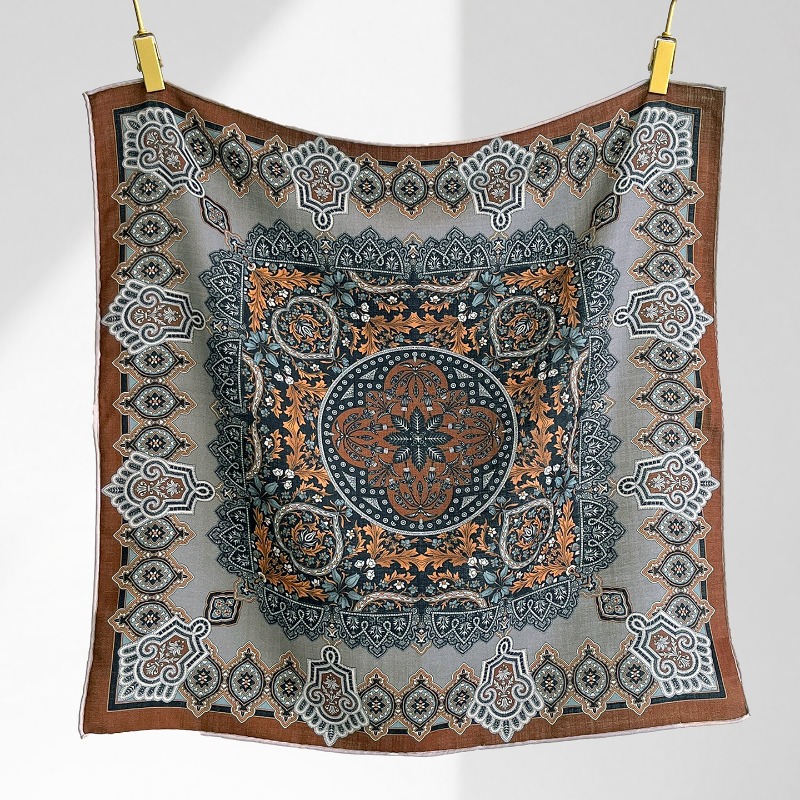 Lenço Quadrado Floral Persa Ce - Shawl Wrap Winter avaliação e preço