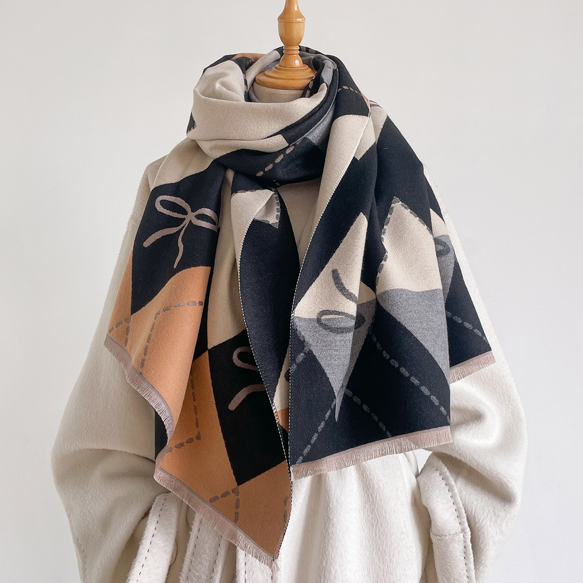 Cachecol Feminino de Imitação  - Cashmere Pashmina Wrap avaliação e preço