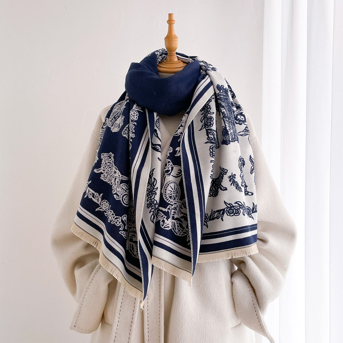 Lenço Feminino, Hijab, Pashmin - Cashmere Pashmina Wrap avaliação e preço