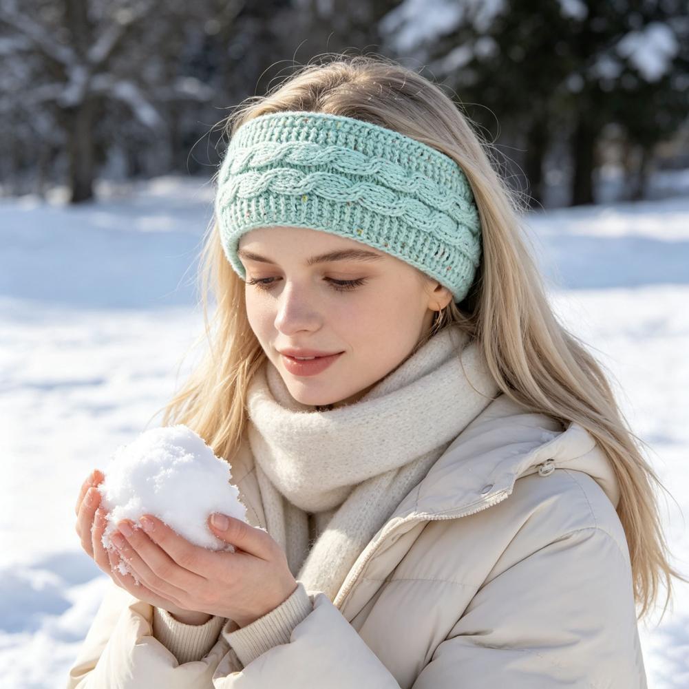 Faixa de cabelo elástica e con - Fleece Ear Warmer Band avaliação e preço