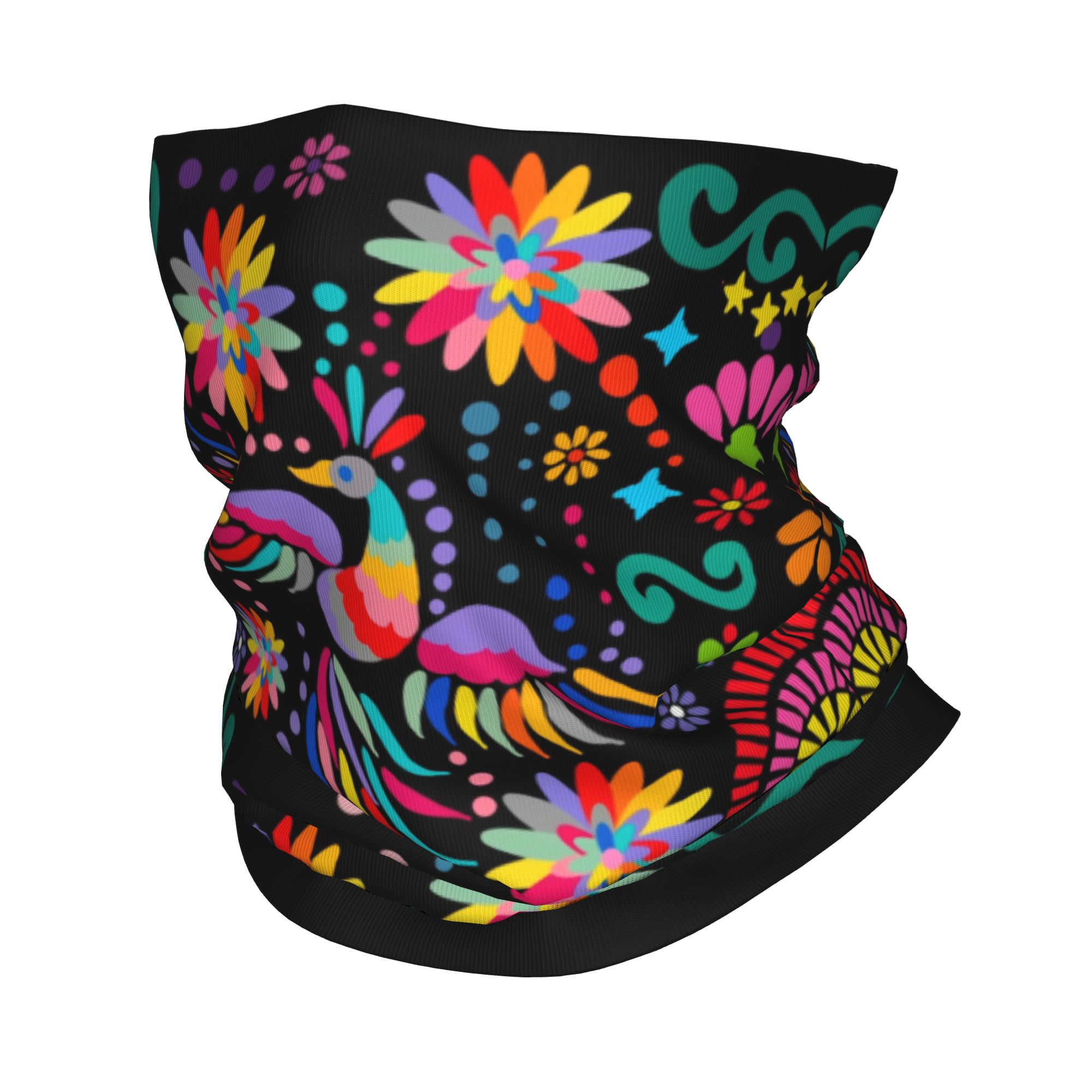 Personalizado mexicano floral  - Neck Gaiter Fleece avaliação e preço