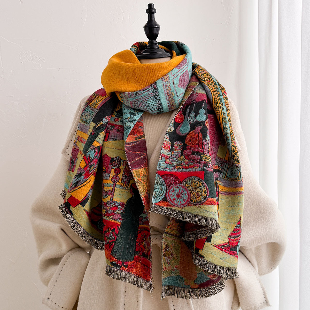 Cachecol Feminino de Imitação  - Cashmere Pashmina Wrap avaliação e preço