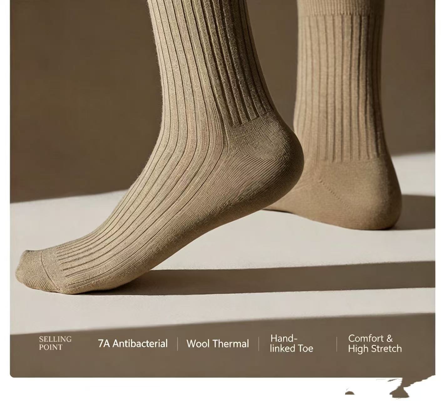 Pacote com 4 pares de meias de - Thermal Sock Wool avaliação e preço