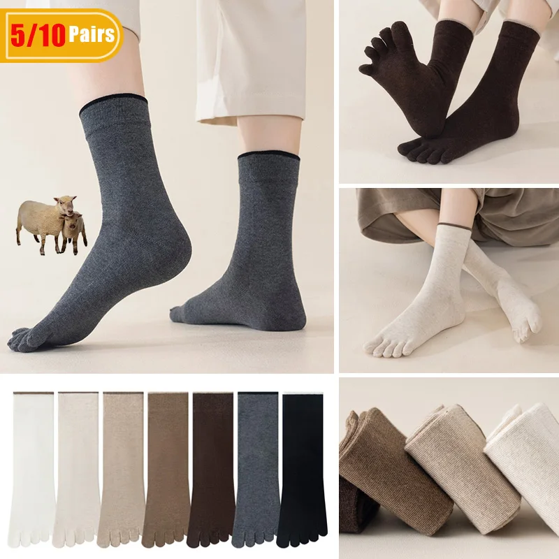 5/10 Pares de Meias de Lã Masc - Thermal Sock Wool avaliação e preço