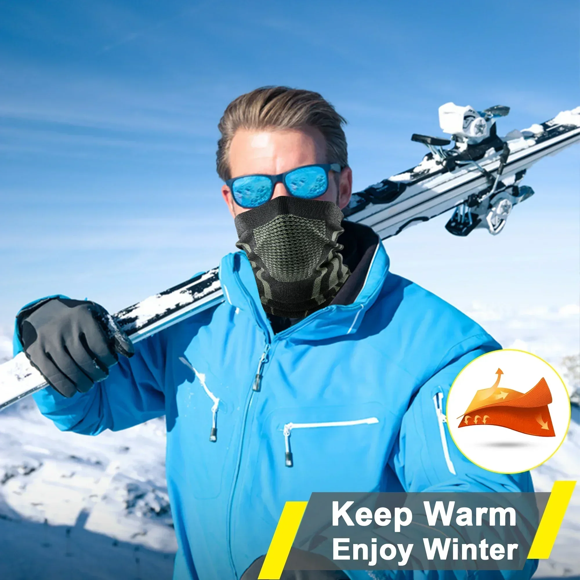 Inverno anel tubo lenços balac - Neck Gaiter Fleece avaliação e preço